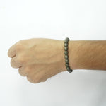 Pyrite Bracelet: Overcome Trauma - Round Cut Beads 8mm