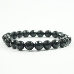 Load image into Gallery viewer, Black Tourmaline Bracelet: Protection - Round Cut Beads 8mm
