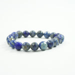 Load image into Gallery viewer, Lapis Lazuli Bracelet: Wisdom - Round Cut 8mm
