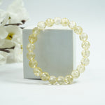 Citrine Bracelet: Abundance - Round Cut Beads 8mm