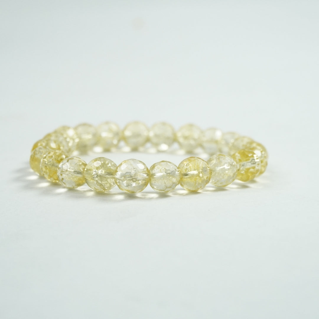 Citrine Bracelet: Abundance - Round Cut Beads 8mm