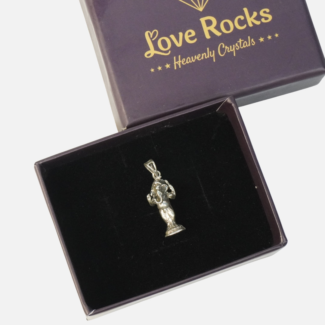 Ganesha Silver Pendant : Lambodhara
