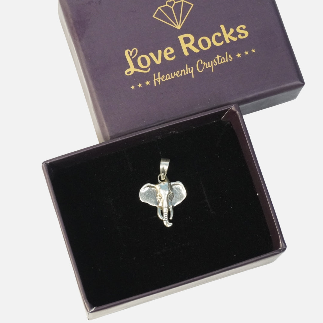 Ganesha Silver Pendant : Elephant Face