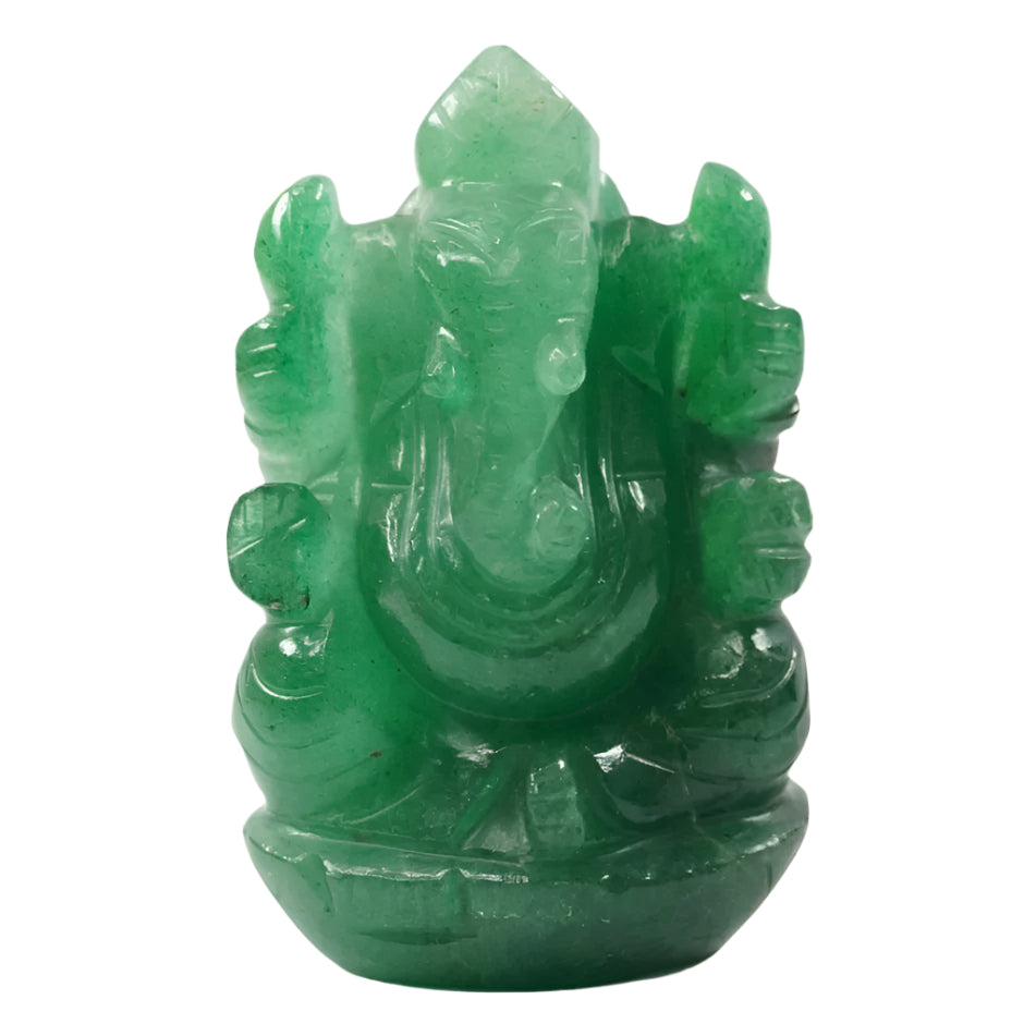 Green Fluorite Ganesha Idol: Chakra Renewal