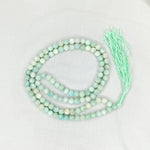 Amazonite Japamala: Dispels Worries and Fear - Round Beads 8mm