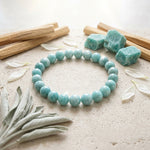 Load image into Gallery viewer, Amazonite Bracelet: Round Beads 8mm