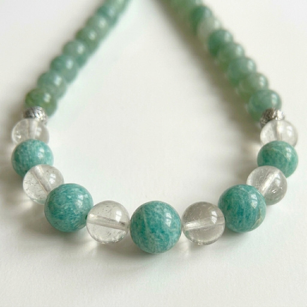 Amazonite & Clearquartz Necklace