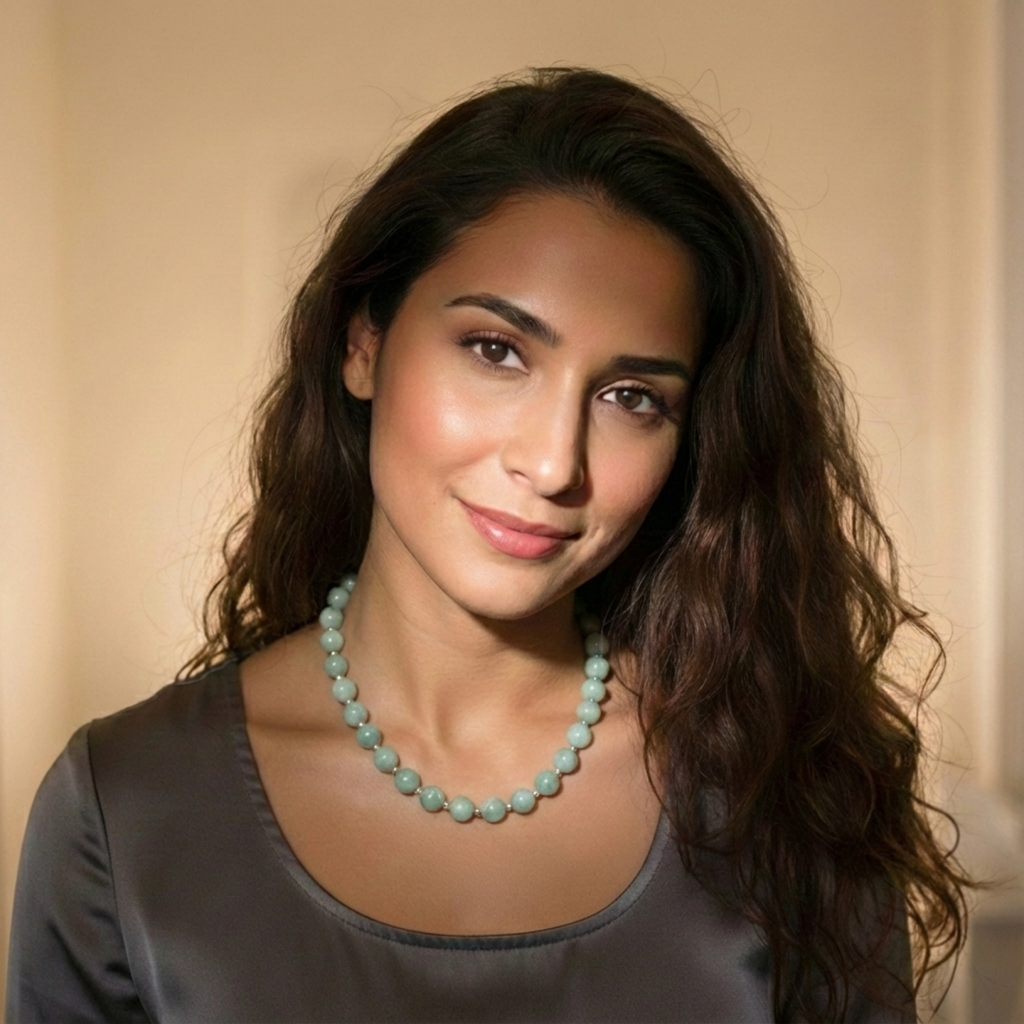 Amazonite Necklace: Office Wear for Truthful Communication & Harmony