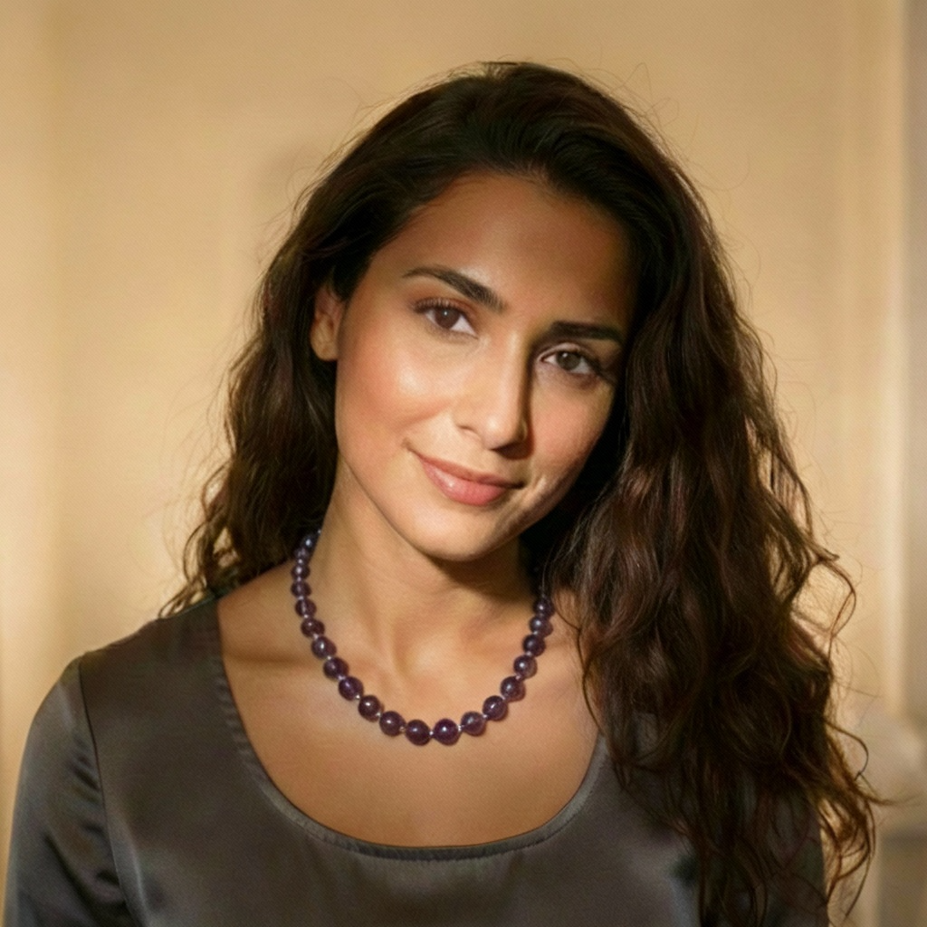 Amethyst Office Wear Necklace-Enhance Clarity and Inner Calm