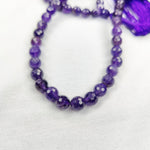 Amethyst Japamala: Peace and Calm - Round Cut Beads 8mm