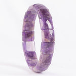 Load image into Gallery viewer, Amethyst Bracelet: Peace and Calm - Square Beads
