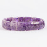 Load image into Gallery viewer, Amethyst Bracelet: Peace and Calm - Square Beads
