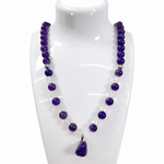 Load image into Gallery viewer, Amethyst Festive Wear Necklace