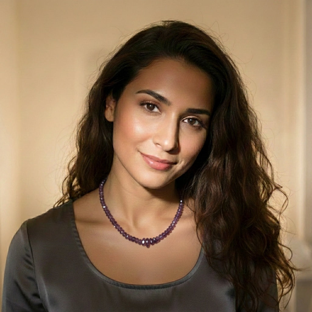 Amethyst Necklace: Peace and Calm - 1 Layer