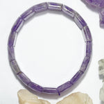 Amethyst Bracelet: Peace and Calm - Square Beads