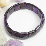 Load image into Gallery viewer, Amethyst Bracelet: Peace and Calm - Square Beads
