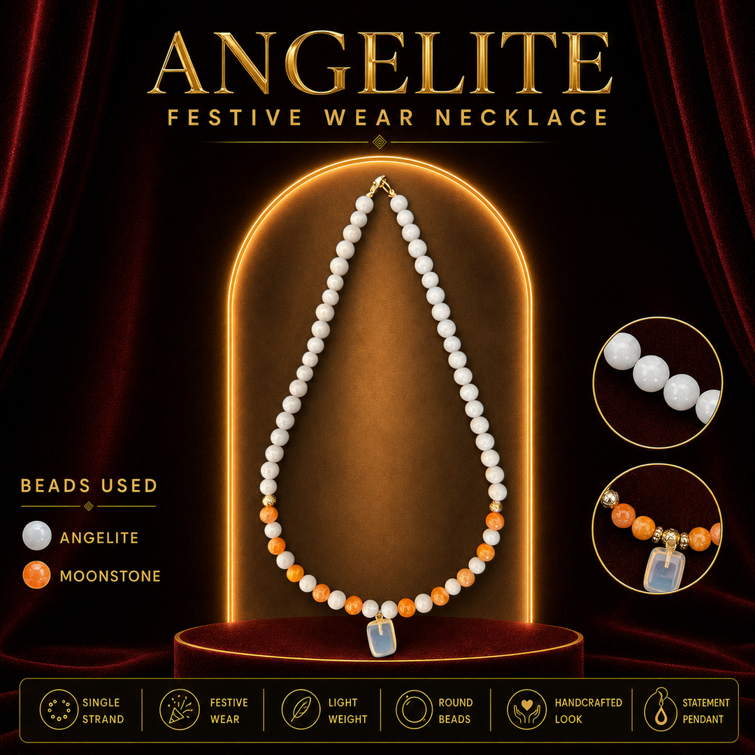 Angelite Festive Wear Necklace