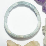 Load image into Gallery viewer, Aquamarine Bracelet: Courage - Square Beads
