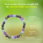 Load image into Gallery viewer, Aquarius Zodiac Sign Bracelet
