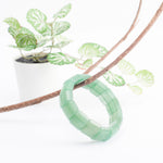 Green Aventurine Bracelet: Good Health - Square Beads