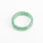 Green Aventurine Bracelet: Good Health - Square Beads