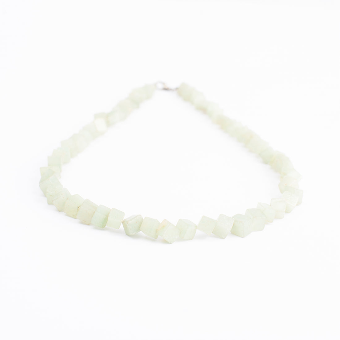Aventurine Green Square Beads Necklace