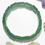 Green Aventurine Bracelet: Good Health - Square Beads