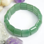 Green Aventurine Bracelet: Good Health - Square Beads