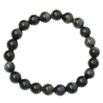 Load image into Gallery viewer, Blue Tiger&#39;s Eye Bracelet: Self Confidence - Round Beads 8mm
