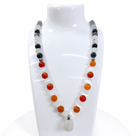 Load image into Gallery viewer, Black Rutile Quartz Festive Wear Necklace.