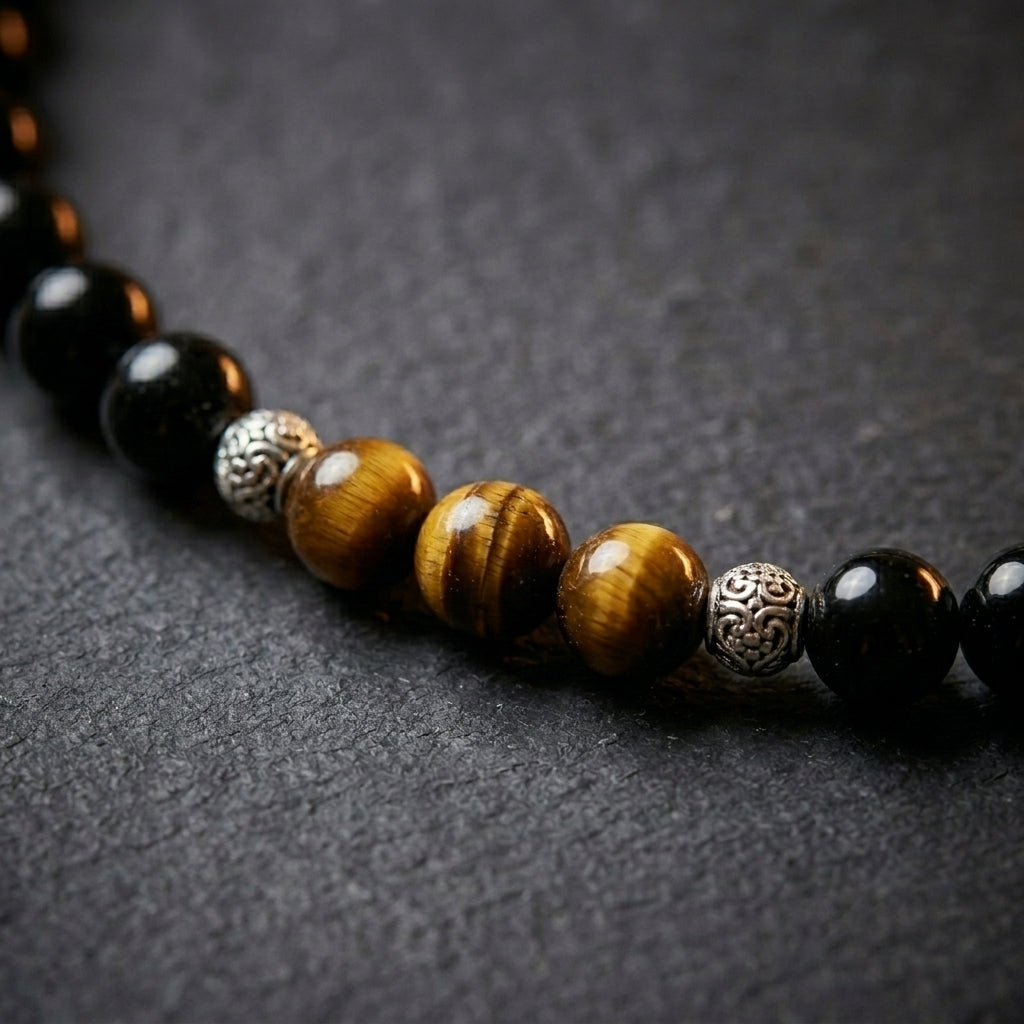 Black Tourmaline & Tiger Eye