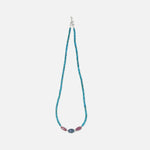 Load image into Gallery viewer, Blue Apatite Necklace - with Ruby and Blue Sapphire Beads
