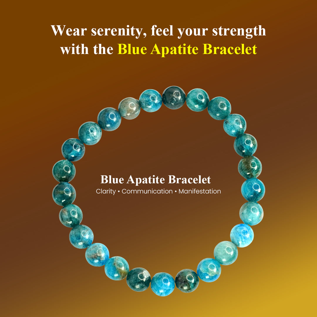 Blue Apatite Bracelet: Removes Loneliness