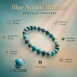 Load image into Gallery viewer, Blue Apatite Bracelet