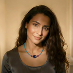 Load image into Gallery viewer, Blue Apatite Necklace - with Ruby and Blue Sapphire Beads