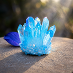 Load image into Gallery viewer, Blue Titanium Aura Quartz Cluster