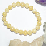 Calcite Bracelet: Energy Amplifier - Round Beads 8mm