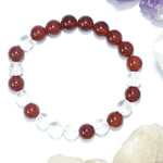 Load image into Gallery viewer, Career &amp; Professional Growth Resolution Support Bracelet - Round Beads 8mm
