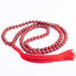 Load image into Gallery viewer, Red Carnelian Japamala: Creativity - Round Plain Beads 8mm
