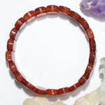 Red Carnelian Bracelet: Creativity - Oval Beads