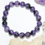 Charoite Bracelet - Round Beads 10mm