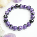 Charoite Bracelet - Round Beads 10mm