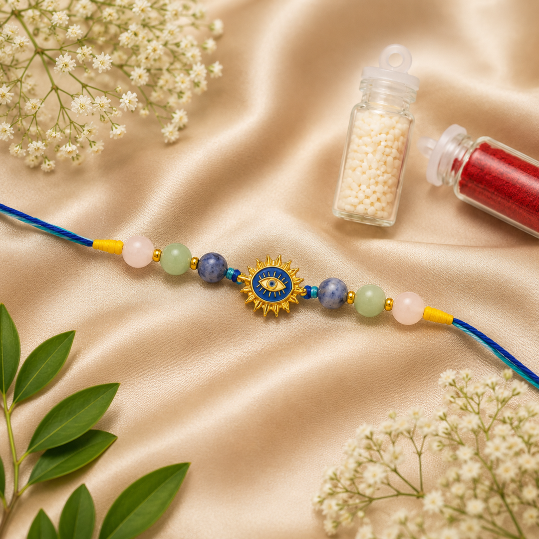 Sun Blessing Crystal Rakhi