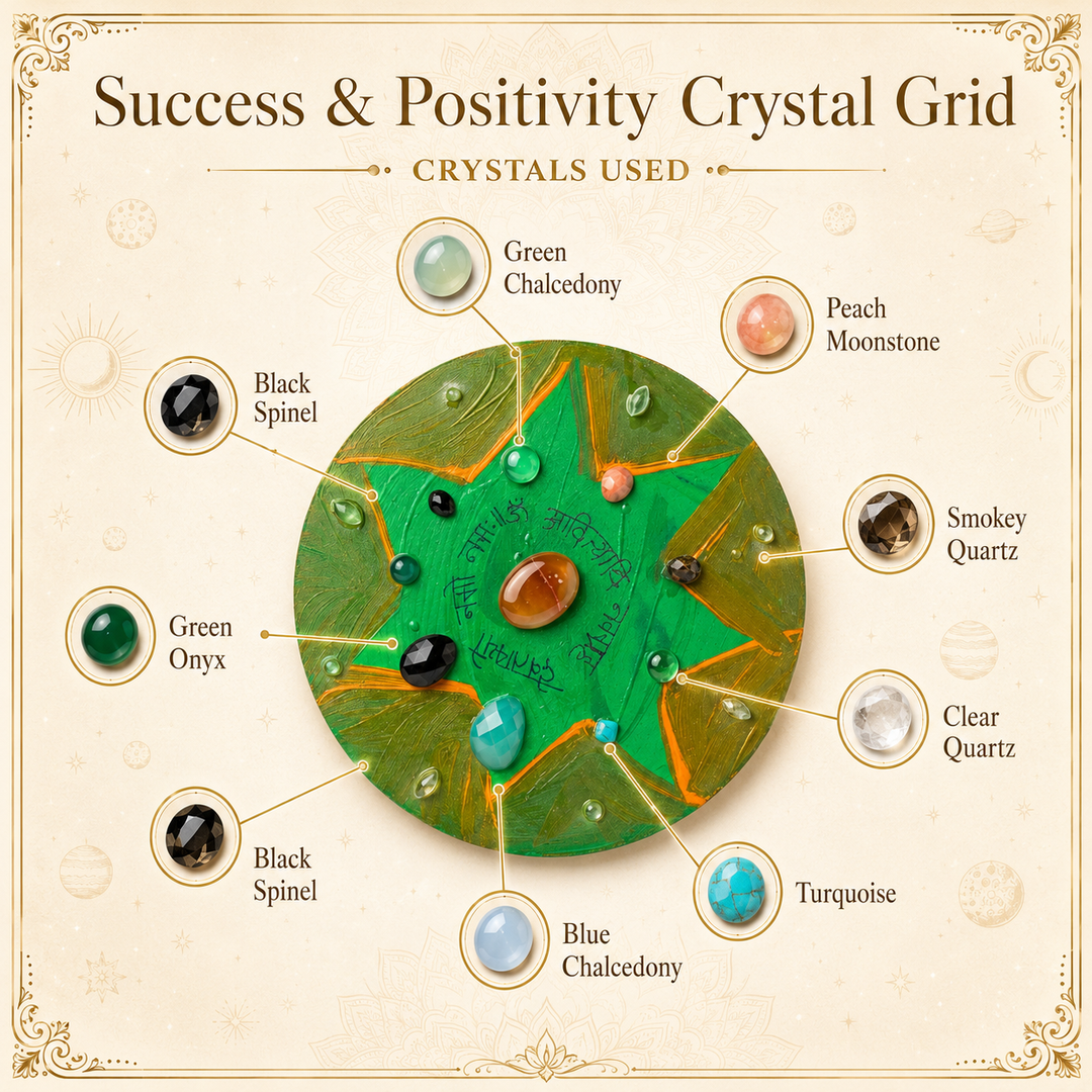 Success & Positivity Crystal Grid