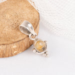 Citrine Silver Pendant: Abundance