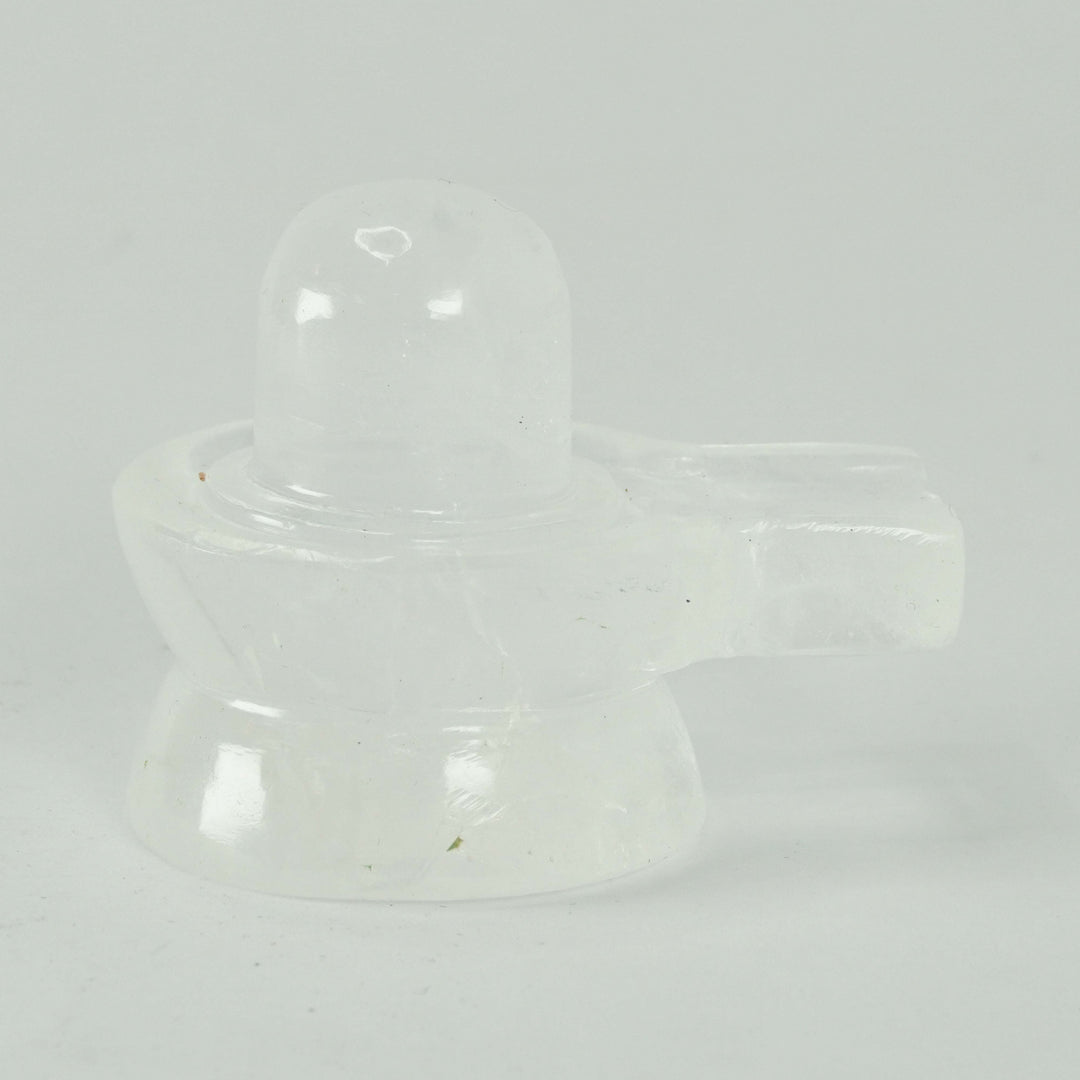 Clear Quartz (Spatika) Jaldhara Shivalingam | 101-150 gms