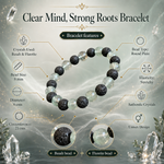 Load image into Gallery viewer, Clear Mind, Strong Roots Bracelet