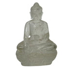 Load image into Gallery viewer, Clear Quartz (Spatika) Buddha Idol: Spiritual Awareness
