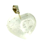 Load image into Gallery viewer, Clear Quartz Heart Shaped Pendant - Small
