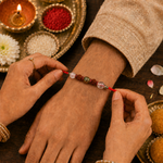 Load image into Gallery viewer, Dhyana Shakti Crystal Rakhi
